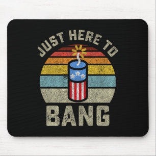 Hier, um am 4. Juli Amerikanische Unabhängigkeitst Mousepad