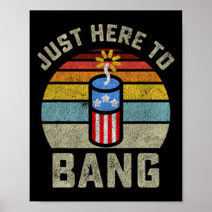 Hier, um am 4. Juli Amerikanische Unabhängigkeitst Poster