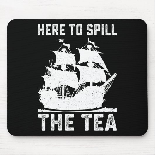 Hier, um den Tee-Funny 4. Juli verteilen Us Patrio Mousepad (Vorne)