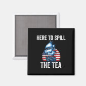 Hier, um die Tea US Patriotic Pride 4. Ju. Magnet (Vorderseite/Rückseite)