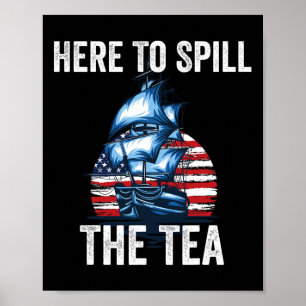 Hier, um die Tea US Patriotic Pride 4. Ju. Poster