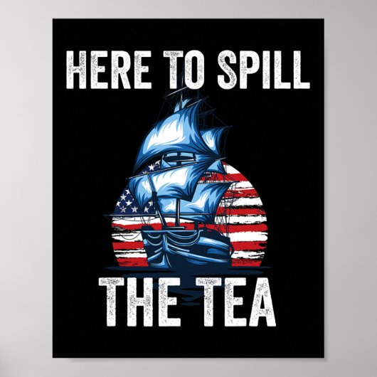 Hier, um die Tea US Patriotic Pride 4. Ju. Poster (Vorne)