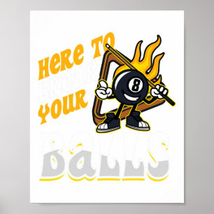 Hier, um Ihre Billard Player Snooker Pool 8 Poster