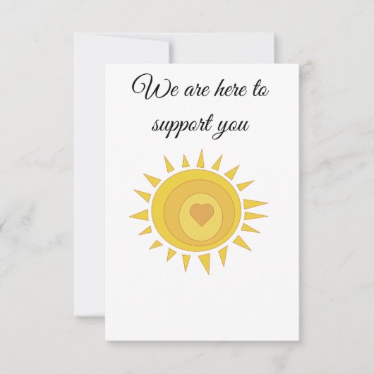 Hier, um Karte zu unterstützen (Vorderseite)