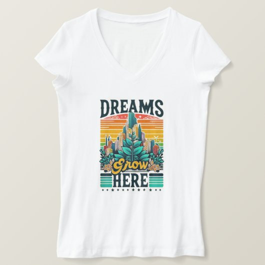 Hier wachsen Träume T-Shirt (Design vorne)