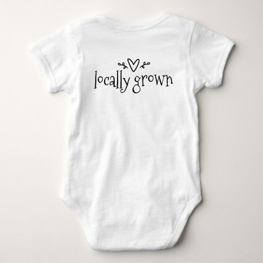 Hier wachsen wir wieder baby strampler (Rückseite)