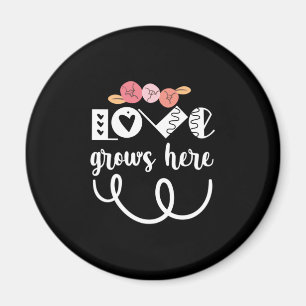 Hier wächst die Liebe von Couple-Geschenken Magnet