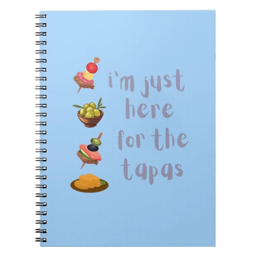 Hier wegen der Tapas Notizblock (Vorderseite)