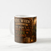 Hier, wenn du mich brauchst kaffeetasse (Vorderseite Links)