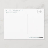 "Hier werde ich Gewartet" Postkarte (Rückseite)