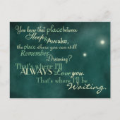 "Hier werde ich Gewartet" Postkarte (Vorderseite)