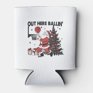 Hier wird Basketball Sport Xmas Weihnachten gespie Dosenkühler