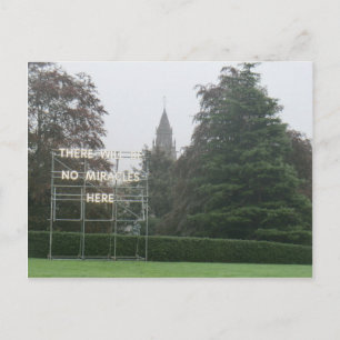 Hier wird es keine Wunder geben - Edinburgh Art Postkarte