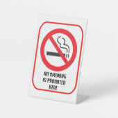 HIER WIRD KEIN RAUCHEN VERMIEDEN SOCKELSCHILD (Vorderseite)