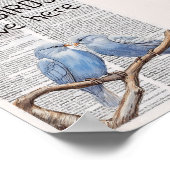 Hier wohnen Lovebirds Poster (Ecke)