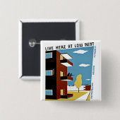 Hier wohnen Sie bei Low Rent Button (Vorne & Hinten)