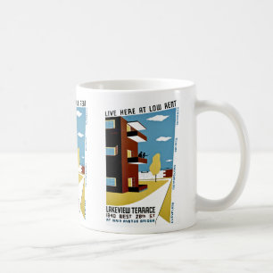 Hier wohnen Sie bei Low Rent Kaffeetasse