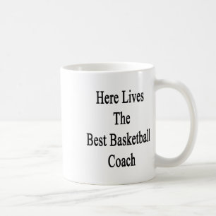 Hier wohnt der beste Basketballtrainer Kaffeetasse