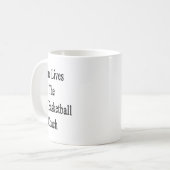 Hier wohnt der beste Basketballtrainer Kaffeetasse (Vorderseite Links)
