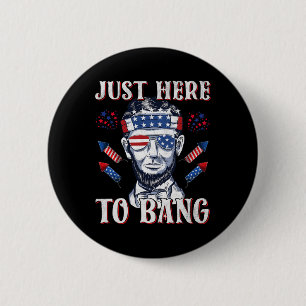 Hier zu Bang Abraham Lincoln 4. Juli Feuerwerk Button