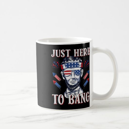 Hier zu Bang Abraham Lincoln 4. Juli Feuerwerk Kaffeetasse (Rechts)