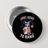 Hier zu Bang USA Flag Bierkatze Lover 4. Juli Button (Vorne & Hinten)