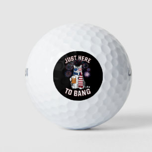 Hier zu Bang USA Flag Bierkatze Lover 4. Juli Golfball