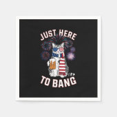 Hier zu Bang USA Flag Bierkatze Lover 4. Juli Serviette (Vorderseite)