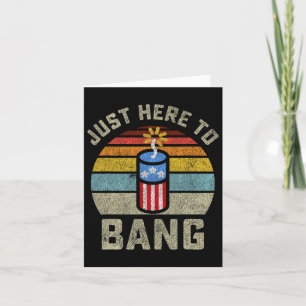 Hier zum Bang lustige 4. Juli Amerikanische Unabhä Karte