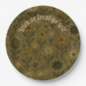 Hier zum "Boos Trick" oder "Treat Yo'Self" Pappteller (Vorderseite)