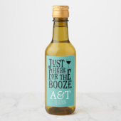 Hier zum Booze Weinetikett (Vorderseite)