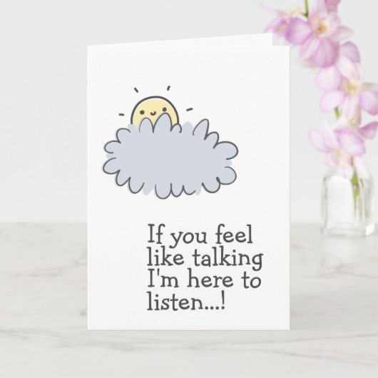 Hier zum Hören! Ich habe dich got! Niedliche Krebs Karte (Orchidee)