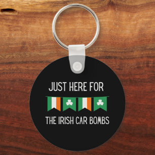Hier zum irischen Autobomben St Patrick's Day Schlüsselanhänger