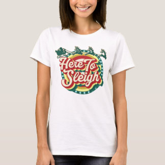 Hier zum Schlitten Weihnachten T - Shirt