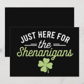 Hier zum Shenanigans St Patrick's Day Einladung (Vorne/Hinten)