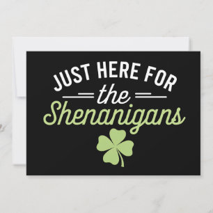 Hier zum Shenanigans St Patrick's Day Einladung