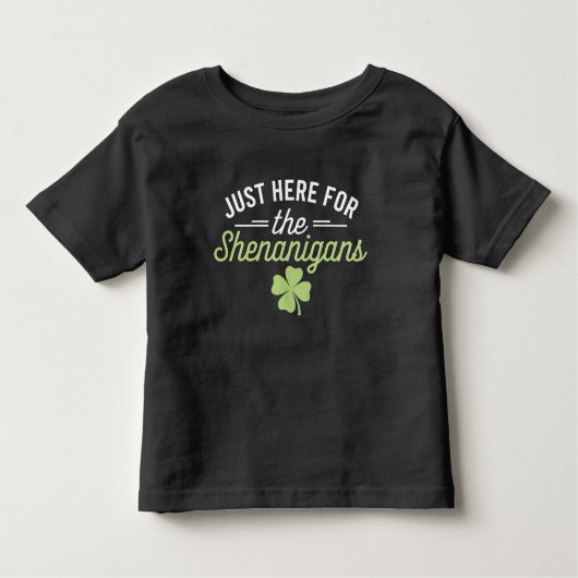 Hier zum Shenanigans St Patrick's Day Kleinkind T-shirt (Vorderseite)