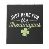 Hier zum Shenanigans St Patrick's Day Notizblock (Vorderseite)