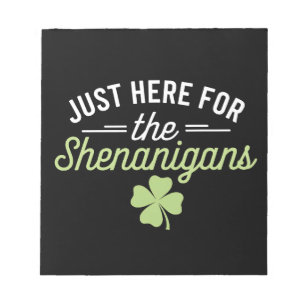 Hier zum Shenanigans St Patrick's Day Notizblock