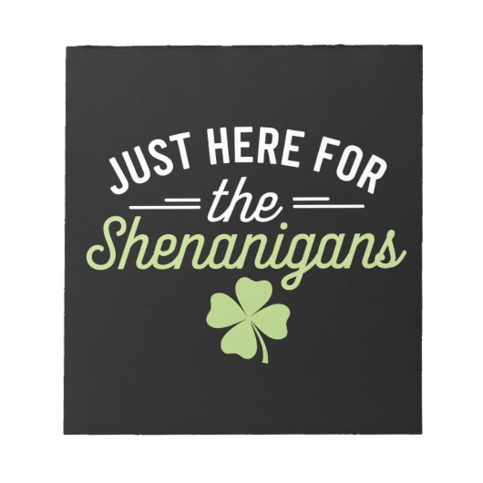 Hier zum Shenanigans St Patrick's Day Notizblock (Vorderseite)