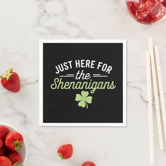 Hier zum Shenanigans St Patrick's Day Serviette (Beispiel)