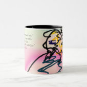 hier zweifarbige tasse (Mittel)