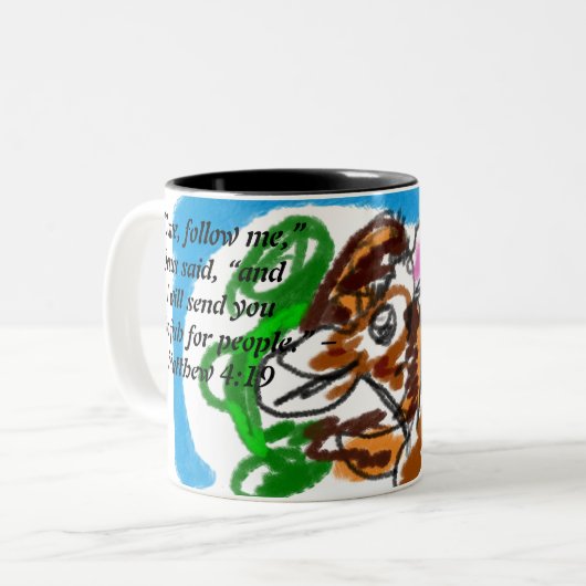 hier zweifarbige tasse (Vorderseite Links)