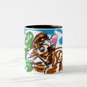 hier zweifarbige tasse (Mittel)