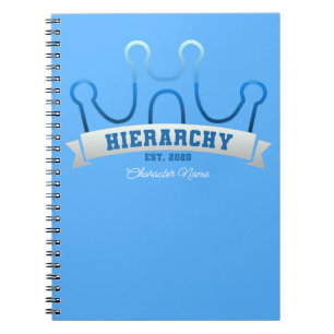 Hierarchie Logo-Banner W/ Name Notizblock