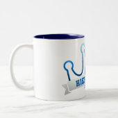 Hierarchy Banner-Tasse Zweifarbige Tasse (Links)