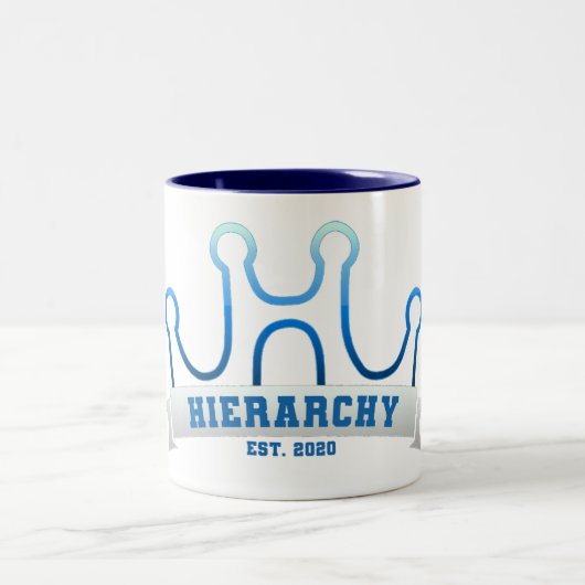 Hierarchy Banner-Tasse Zweifarbige Tasse (Mittel)