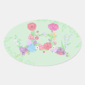 Hierarchy-Blume-Kronenaufkleber Ovaler Aufkleber (Vorderseite)