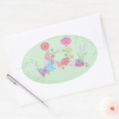 Hierarchy-Blume-Kronenaufkleber Ovaler Aufkleber (Umschlag)