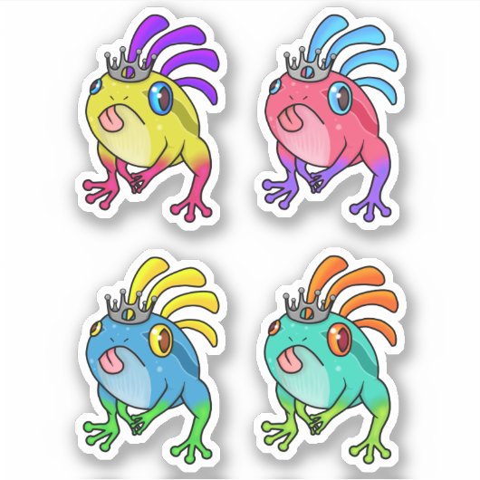 Hierarchy Frog Sitckers Aufkleber (Vorderseite)